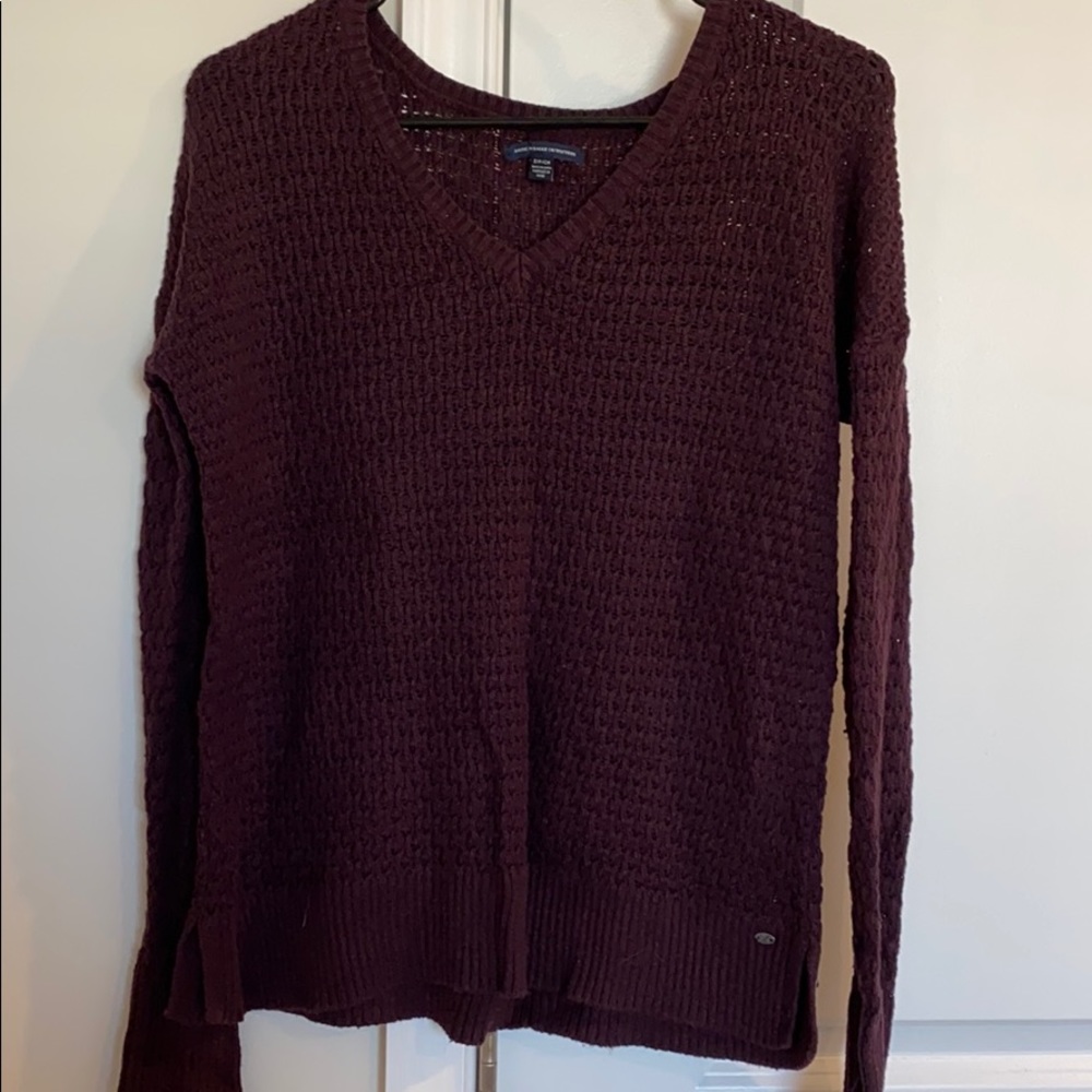 American Eagle Outfitters purple knit sweater - Picture 7 of 7